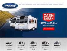 Tablet Screenshot of ladybaileycaravans.co.uk